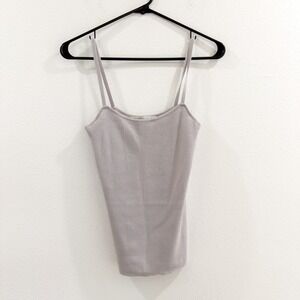 Naked Cashmere 100% Cashmere Tank Top Ribbed Boho Fairy Coquette Cottagecore M